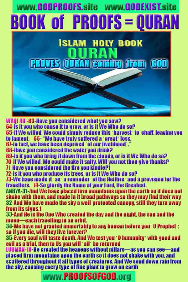 proofs of god, evidences of god, god-proofs, god-signs, god-evidences, god exists   